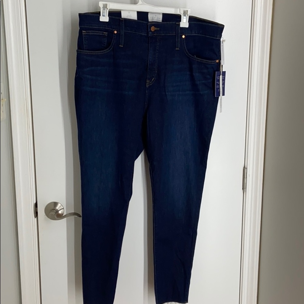 Caslon Sierra Skinny raw edge hem jeans